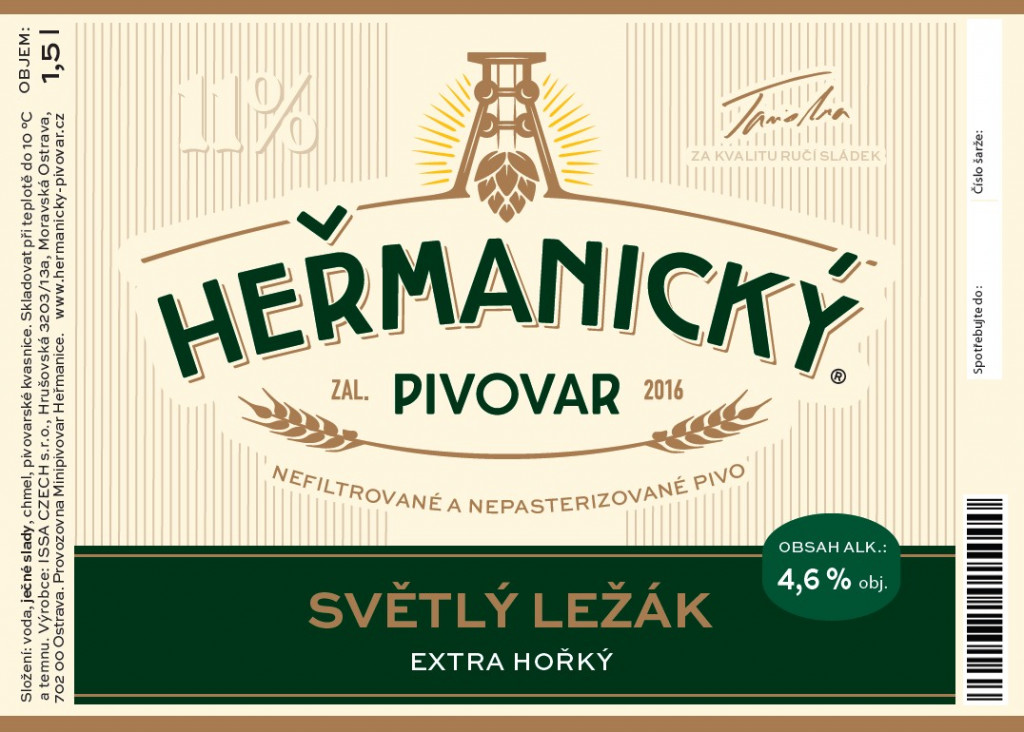 Heřmanický ležák 11% extra hořký
