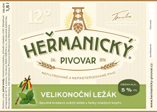 Heřmanický ležák 12% velikonoční
