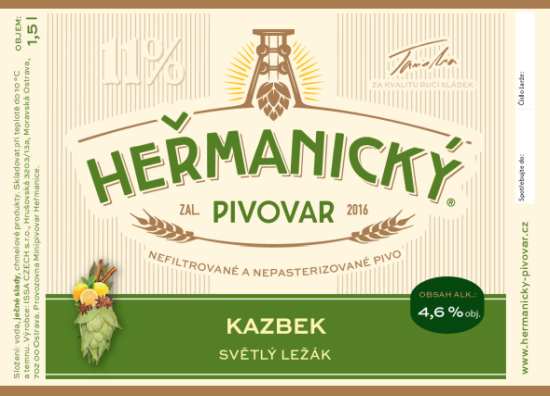 Heřmanický ležák 11% KAZBEK